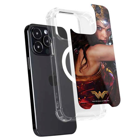 DC Comics Wonder Woman Battle Ready Poster iPhone 15 Pro MagSafe Case